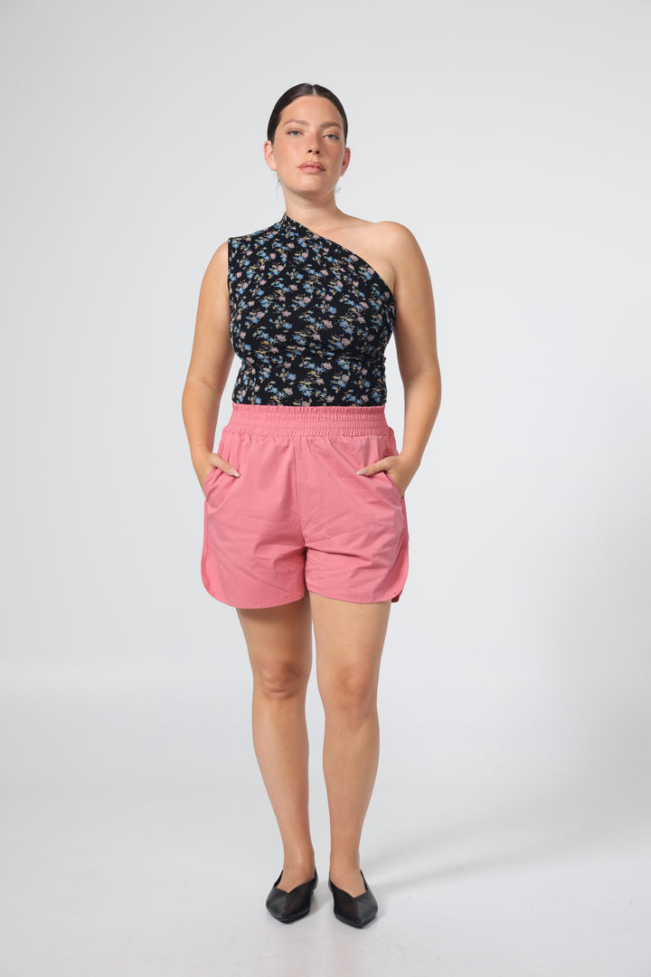 Joy Black One Shoulder Top