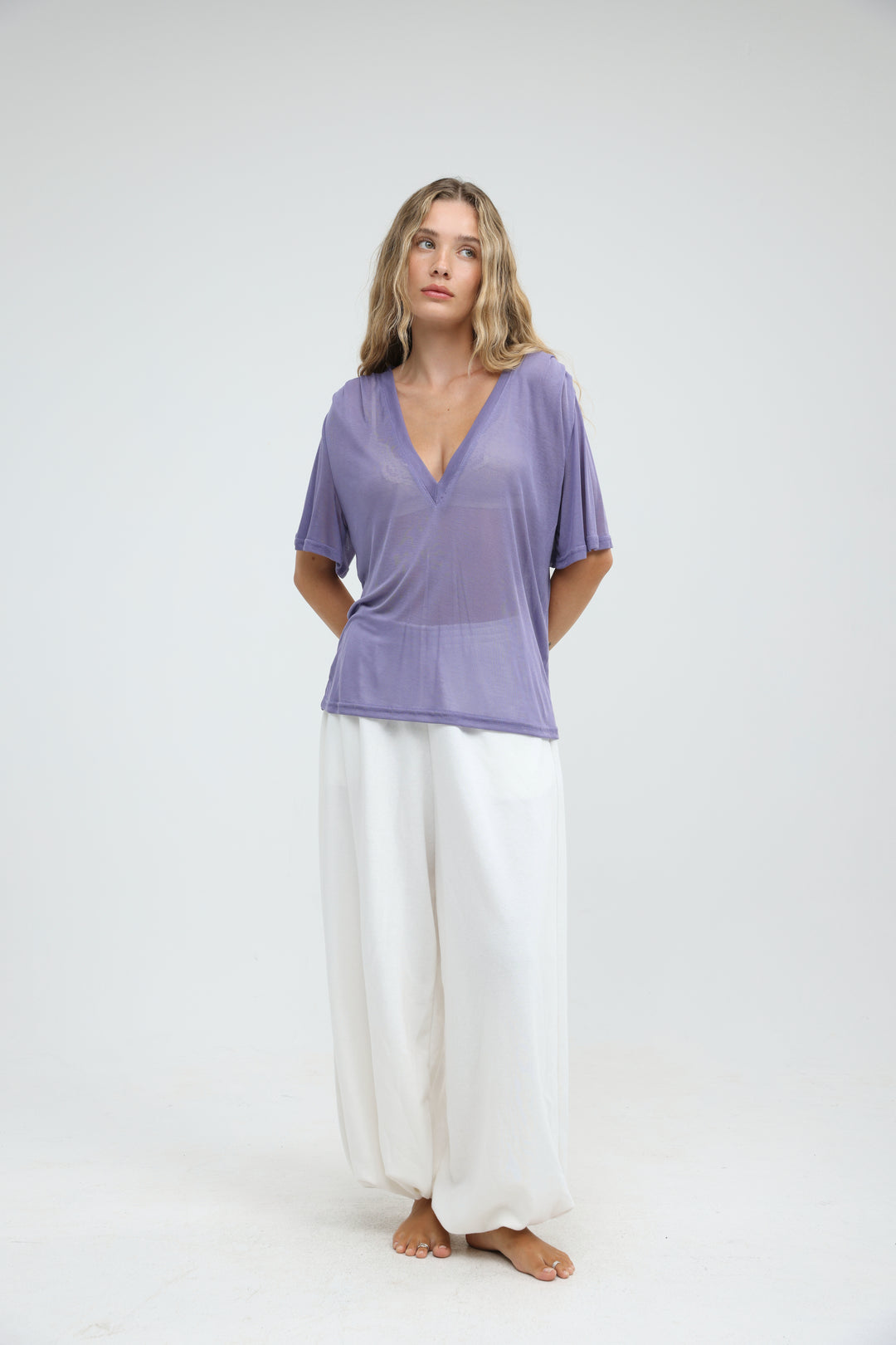 Clean60 Lilac V T-Shirt