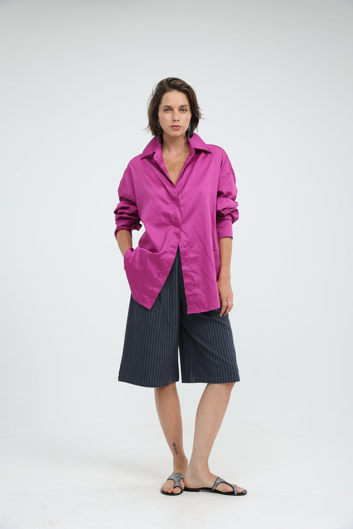 Hot Pink Buttoned Shirt