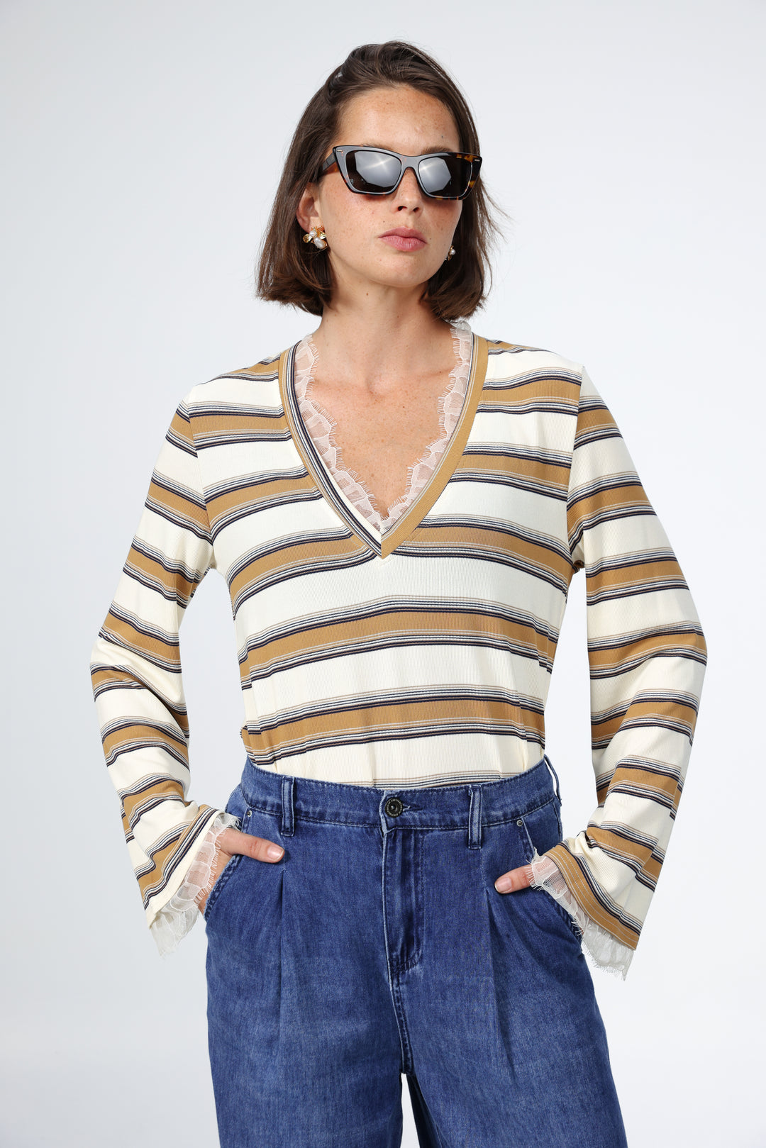 Mystery Camel Striped Shirt