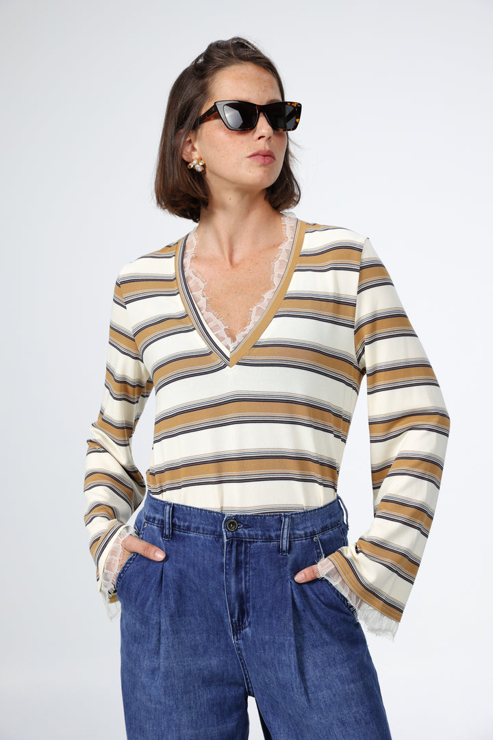 Mystery Camel Striped Shirt