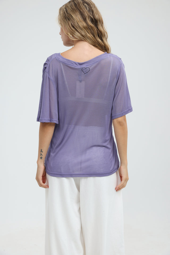 Clean60 Lilac V T-Shirt