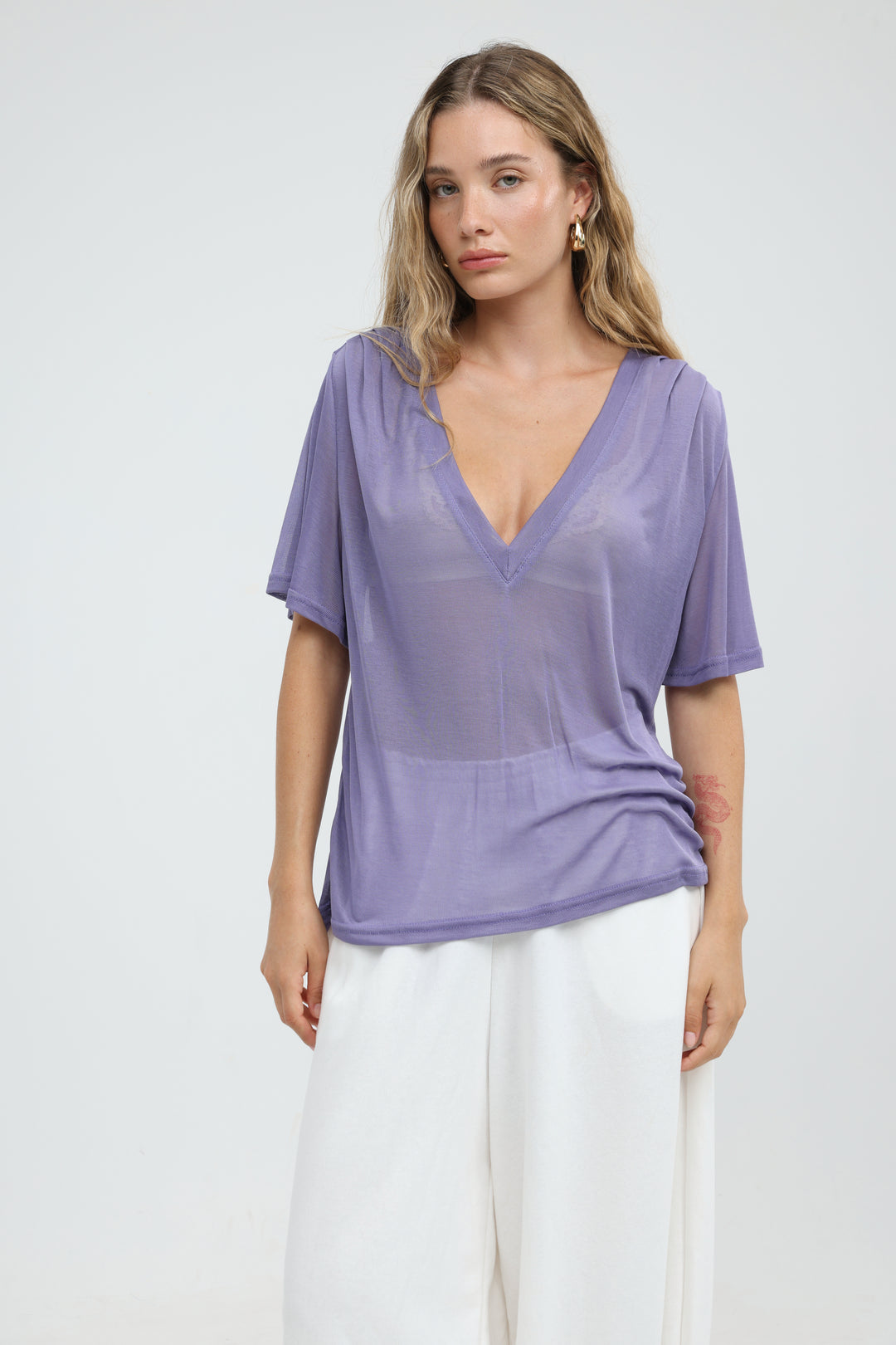 Clean60 Lilac V T-Shirt
