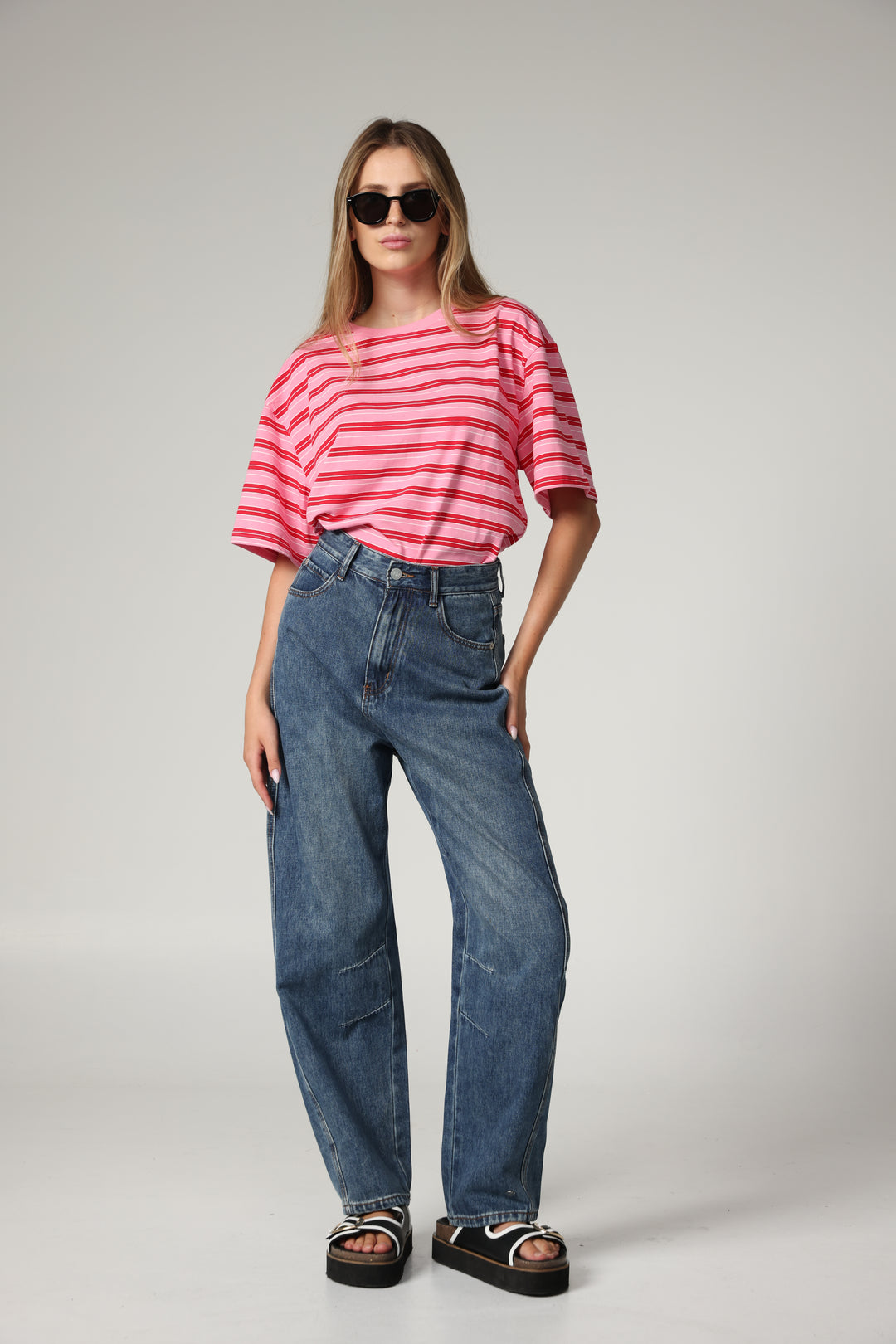 Just Pink Striped T-Shirt