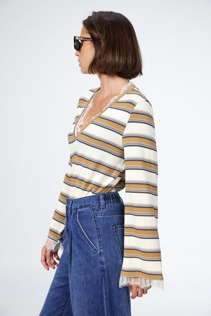 Mystery Camel Striped Shirt