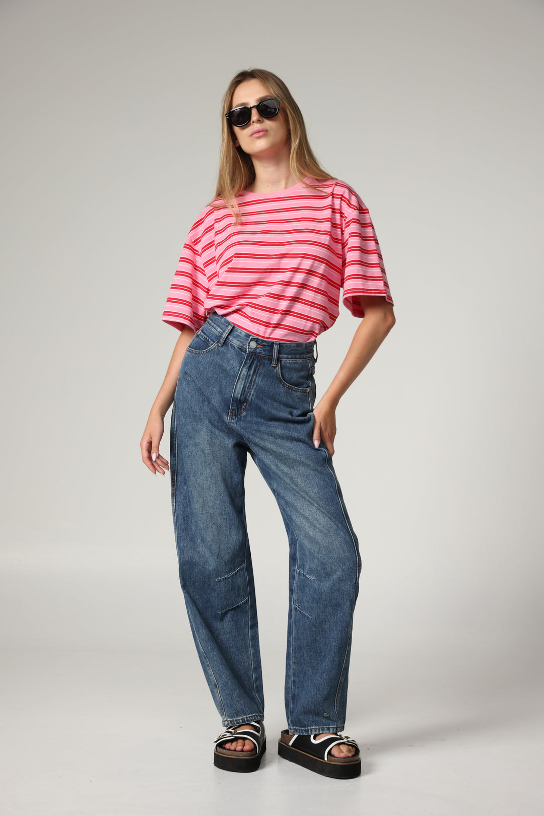 Just Pink Striped T-Shirt