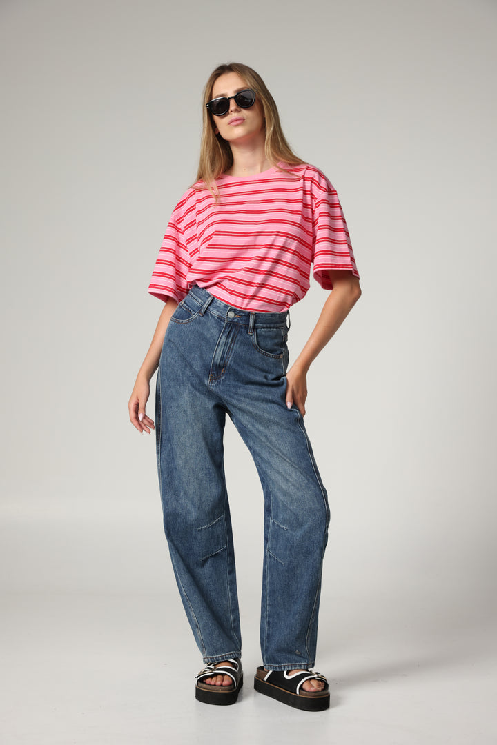 Just Pink Striped T-Shirt