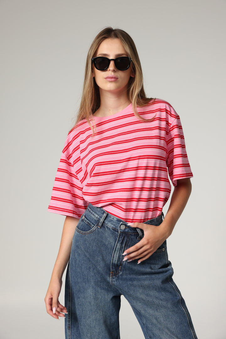 Just Pink Striped T-Shirt