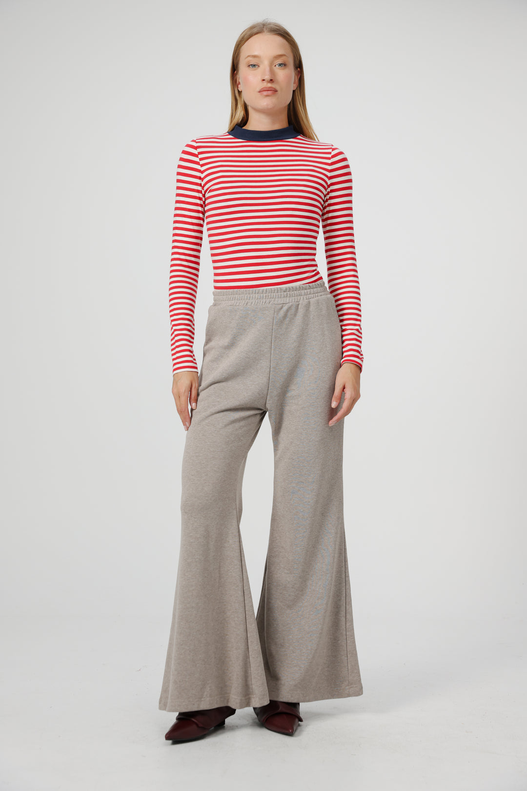 Search Red Striped Bodysuit