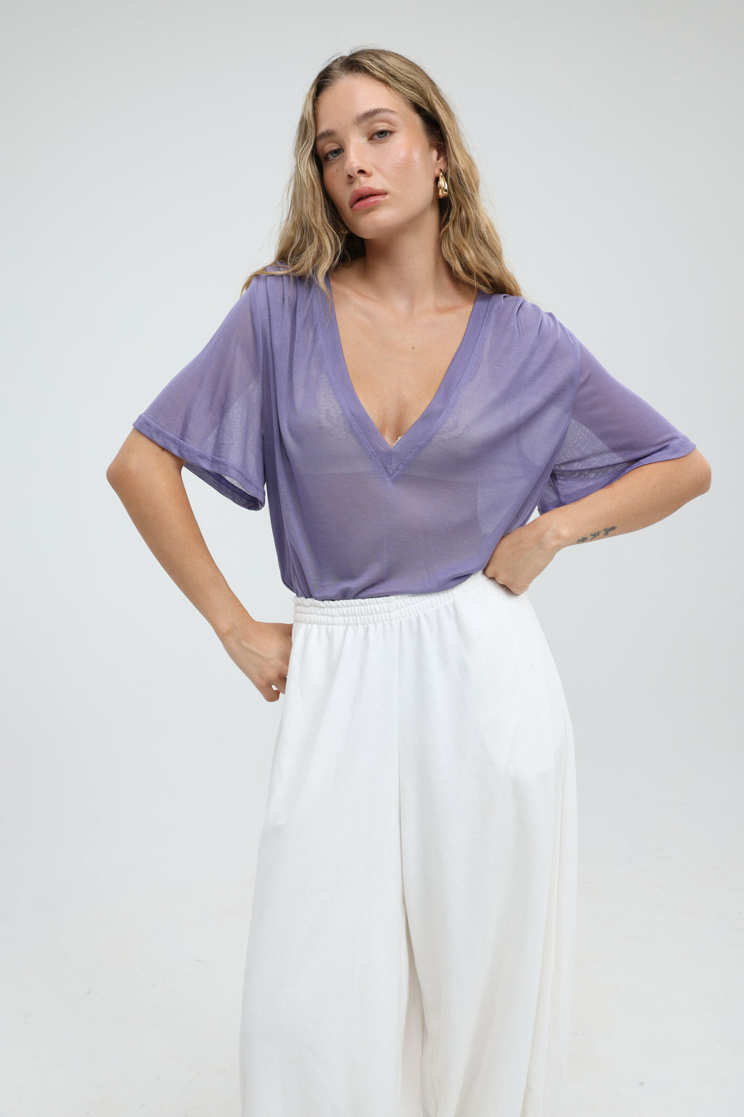 Clean60 Lilac V T-Shirt