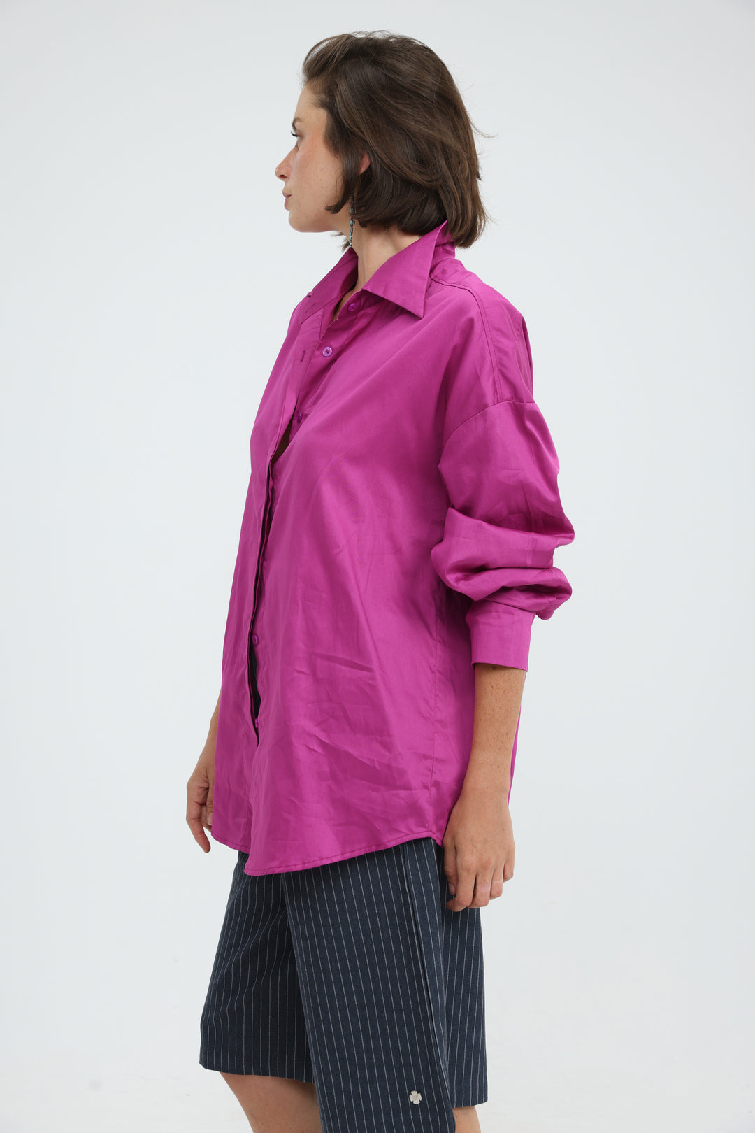 Hot Pink Buttoned Shirt
