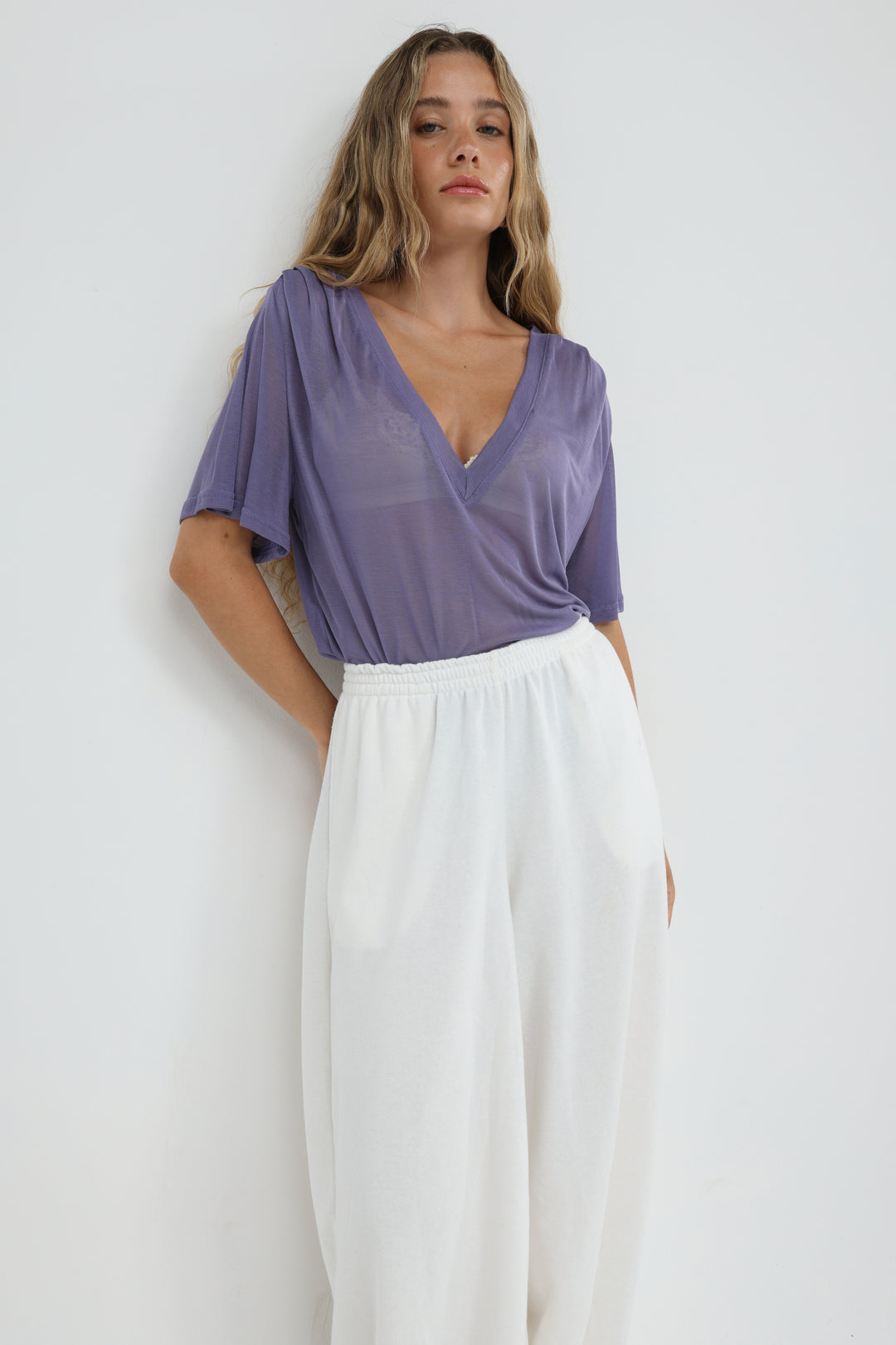 Clean60 Lilac V T-Shirt