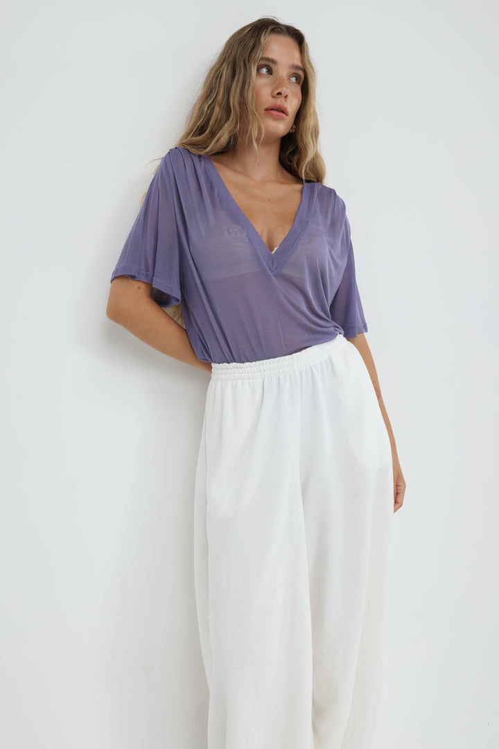 Clean60 Lilac V T-Shirt