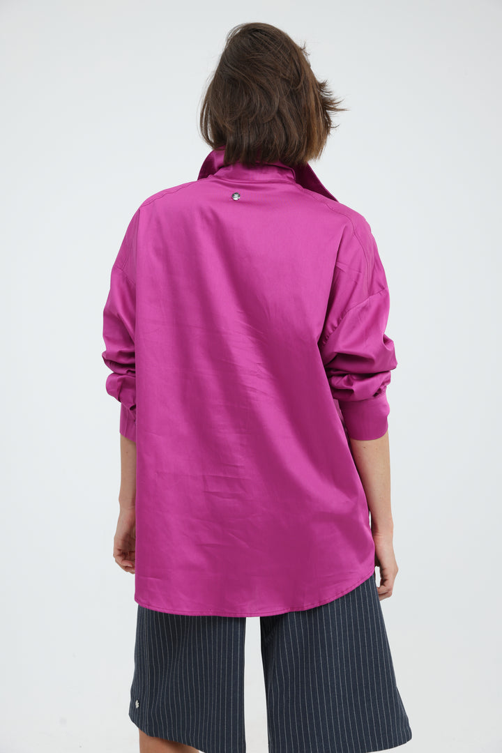 Hot Pink Buttoned Shirt