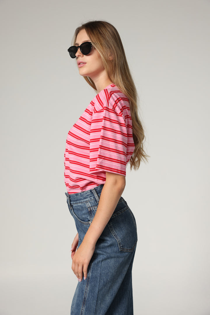 Just Pink Striped T-Shirt