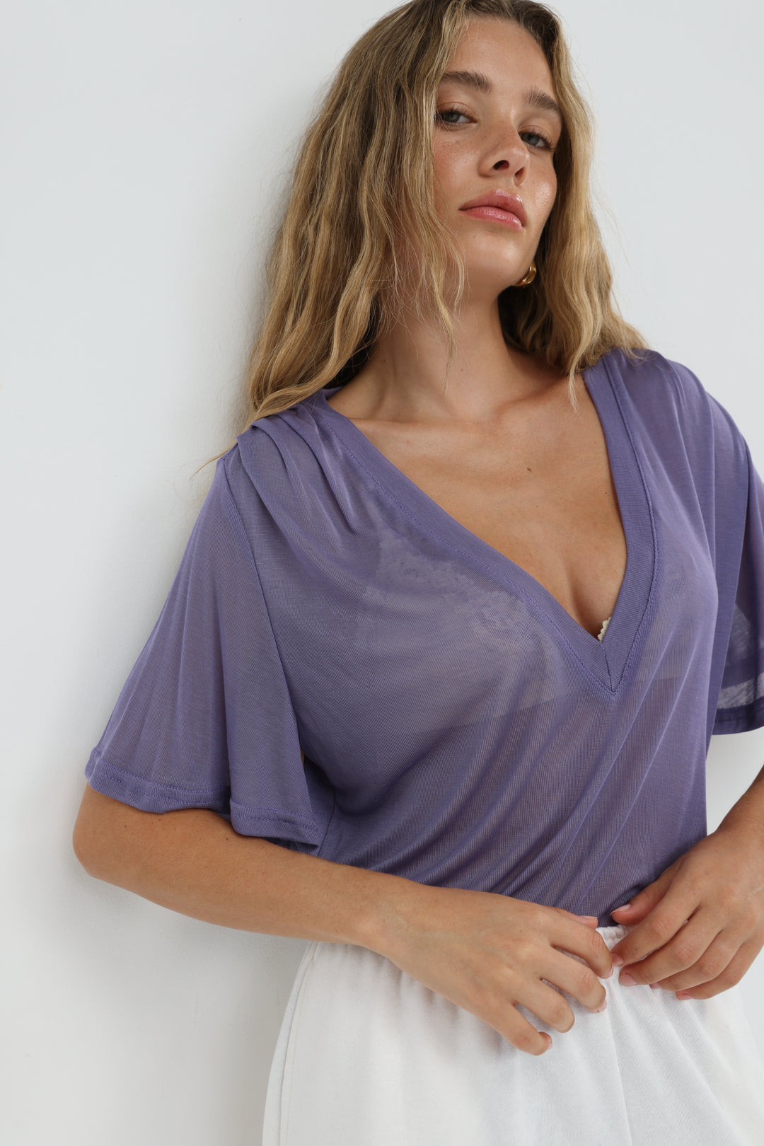 Clean60 Lilac V T-Shirt