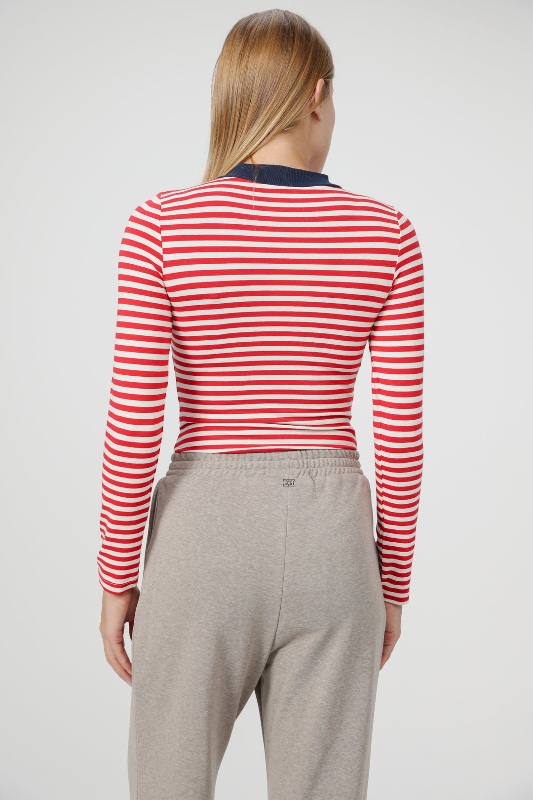 Search Red Striped Bodysuit