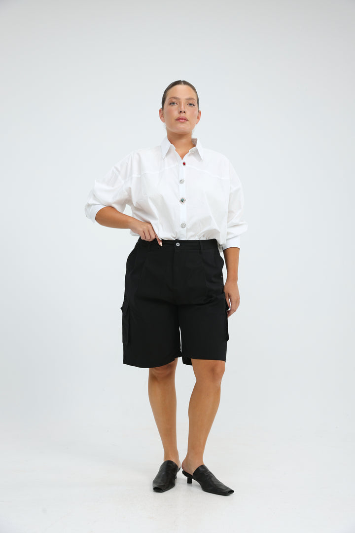 Synergy White Buttoned Shirt
