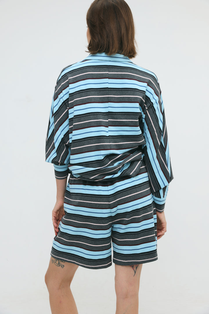 Crossing Grey Stripes Shorts