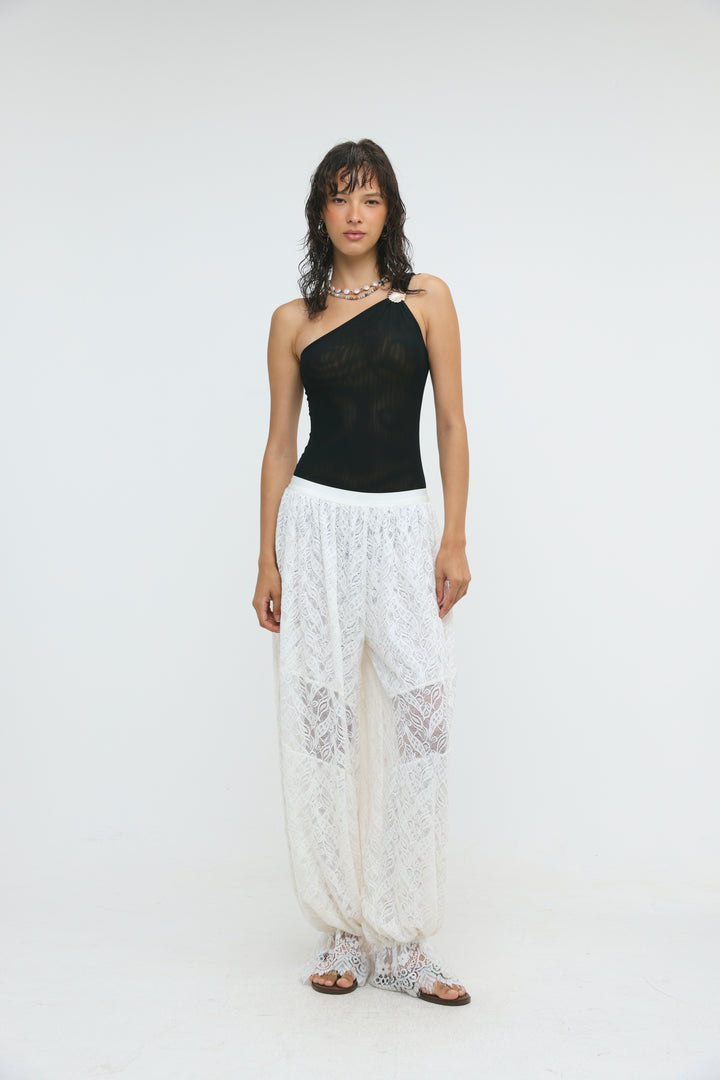 Tulum White Lace Bottoms