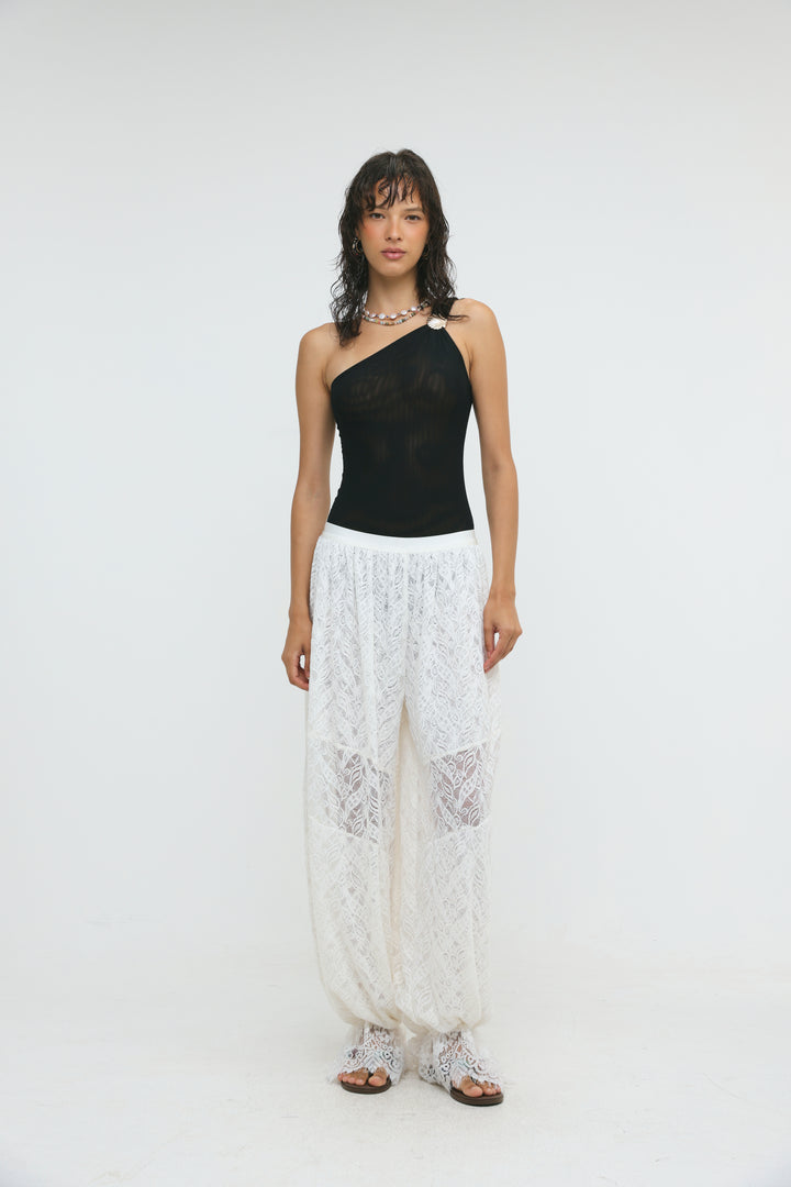 Tulum White Lace Bottoms