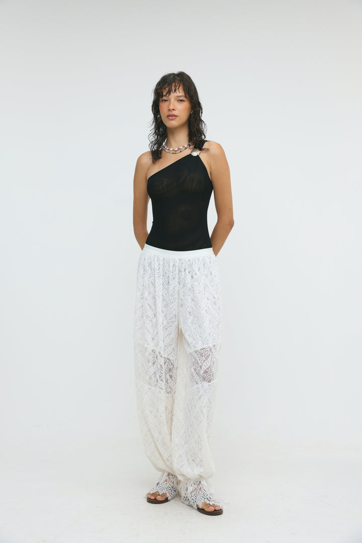 Tulum White Lace Bottoms