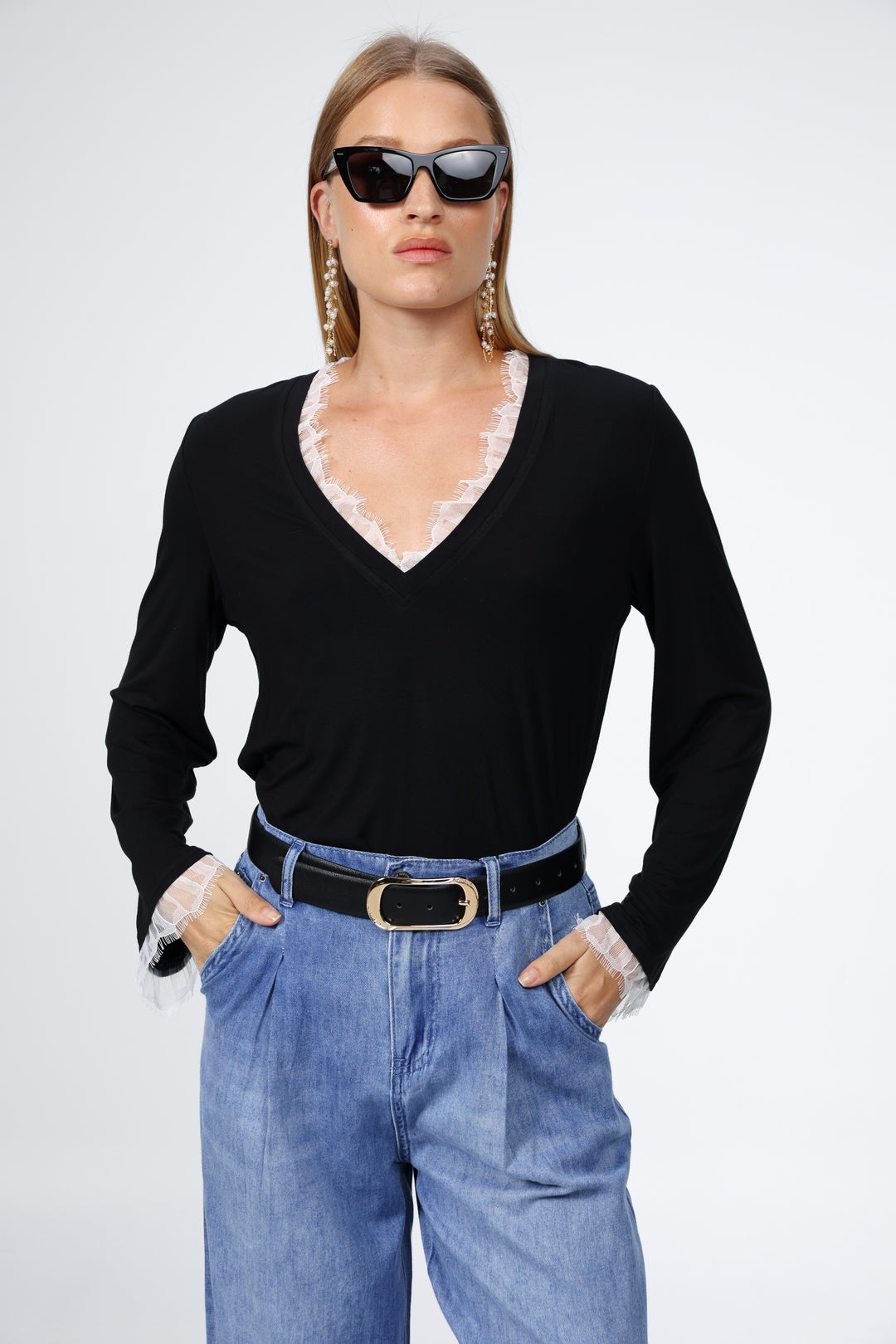 Black Leather Belt