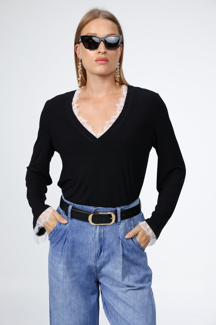 Black Leather Belt