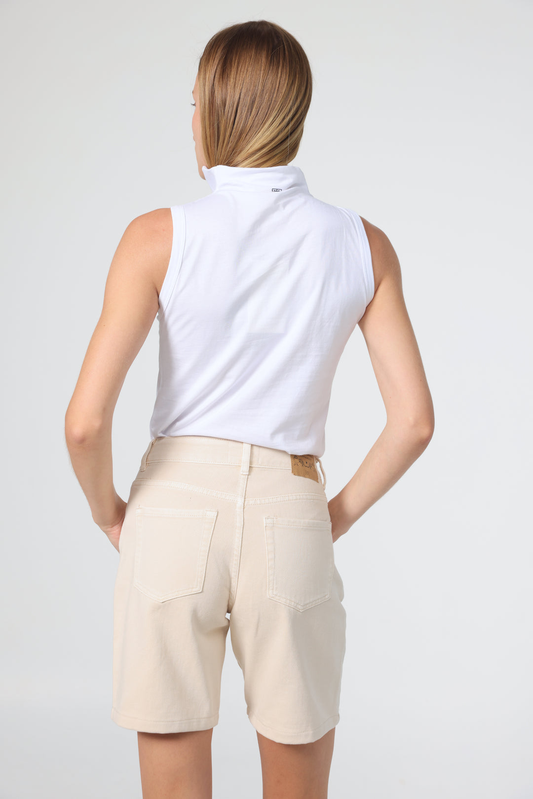 Zipper White Tank