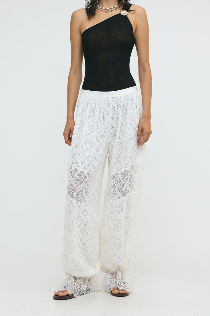 Tulum White Lace Bottoms