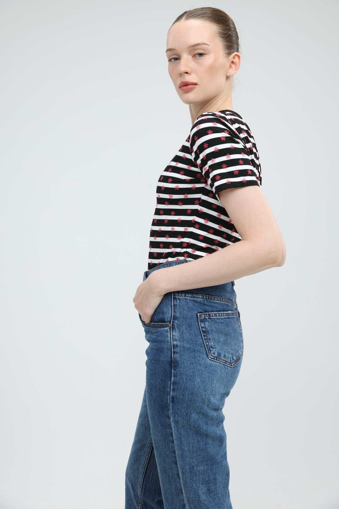 Doodle Black Striped T-Shirt
