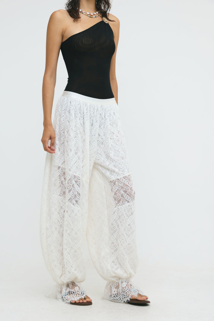Tulum White Lace Bottoms
