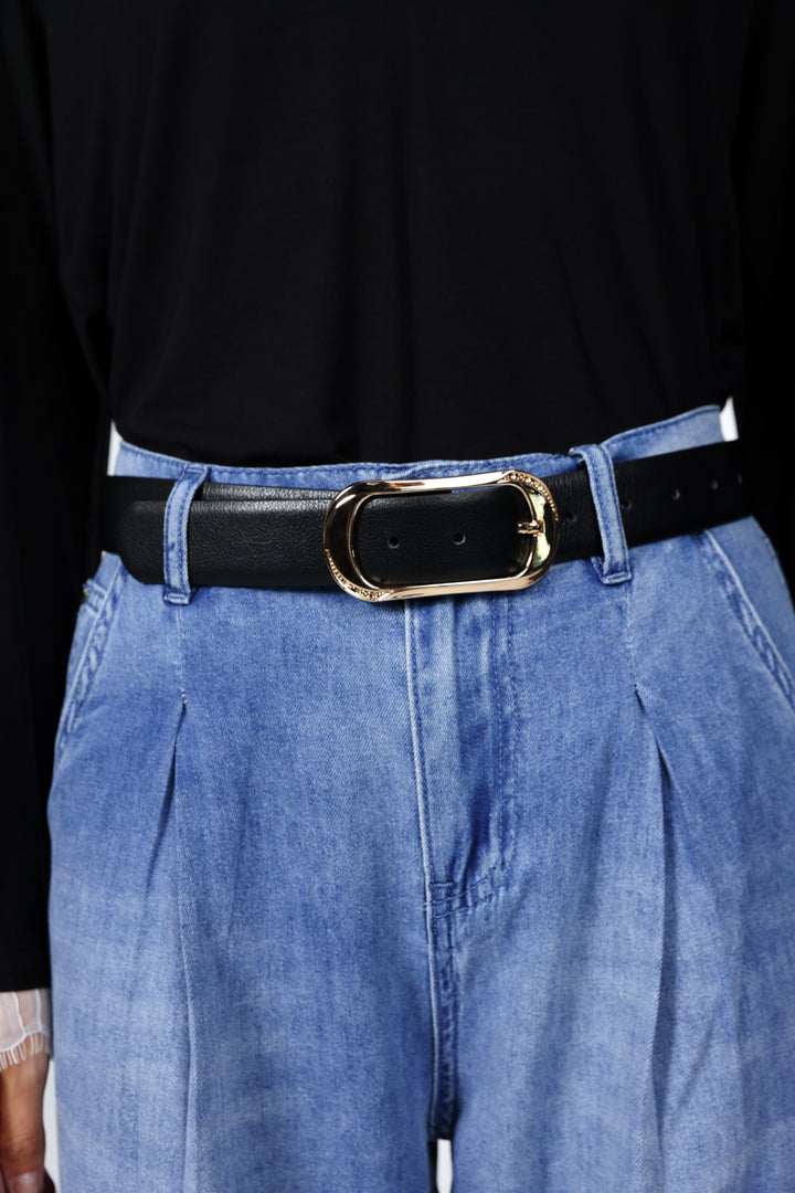 Black Leather Belt