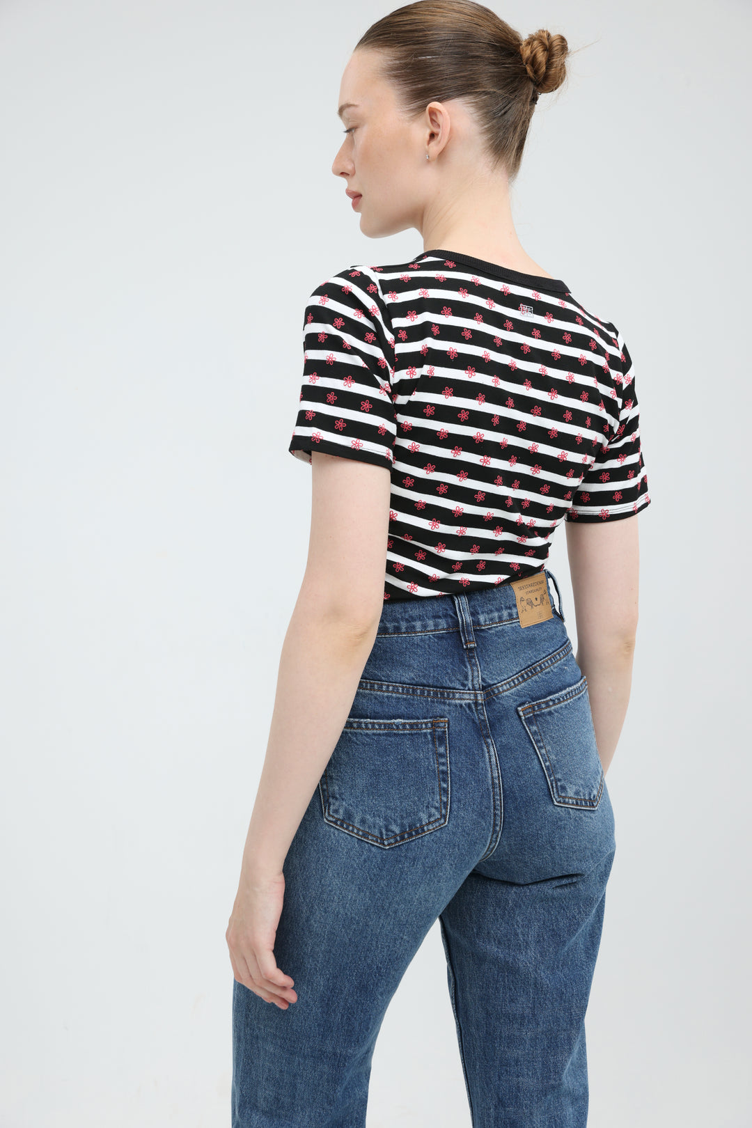 Doodle Black Striped T-Shirt