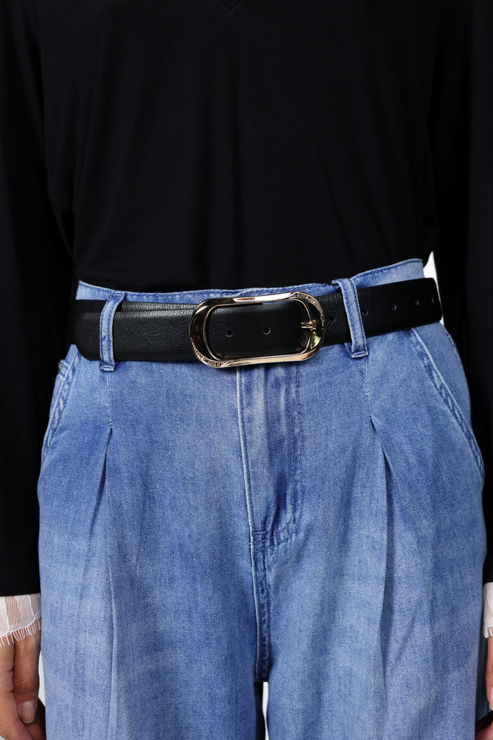 Black Leather Belt