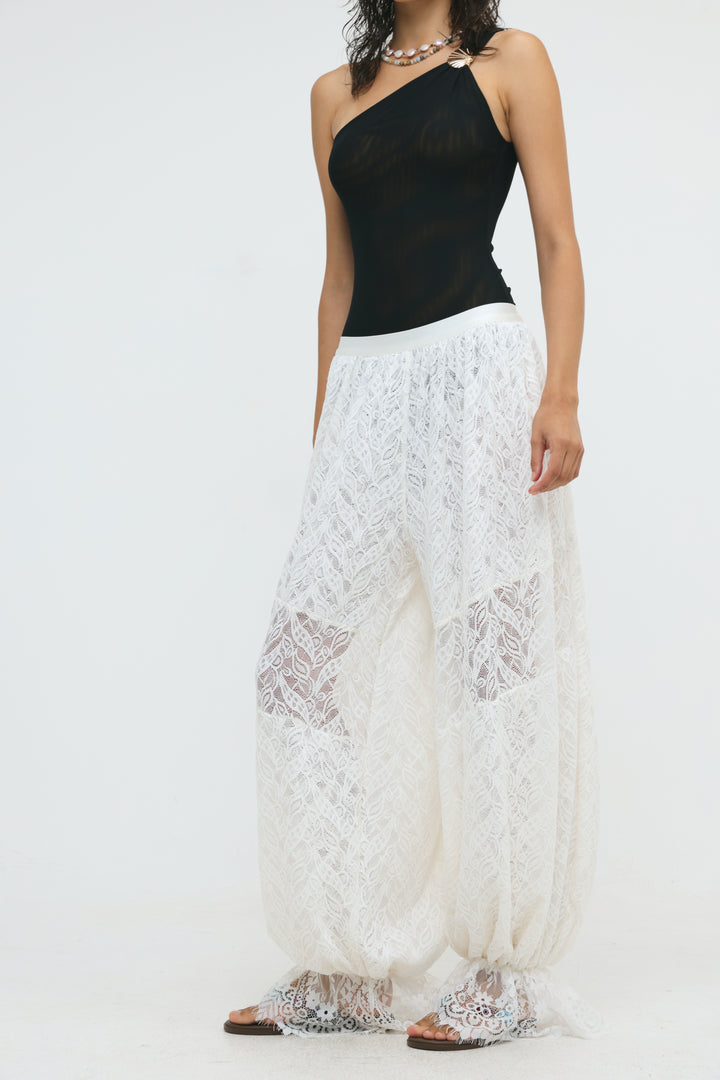Tulum White Lace Bottoms