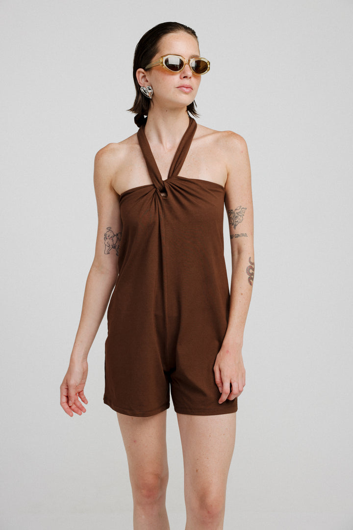 Adi Brown Jumpsuit