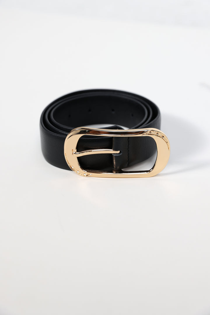 Black Leather Belt