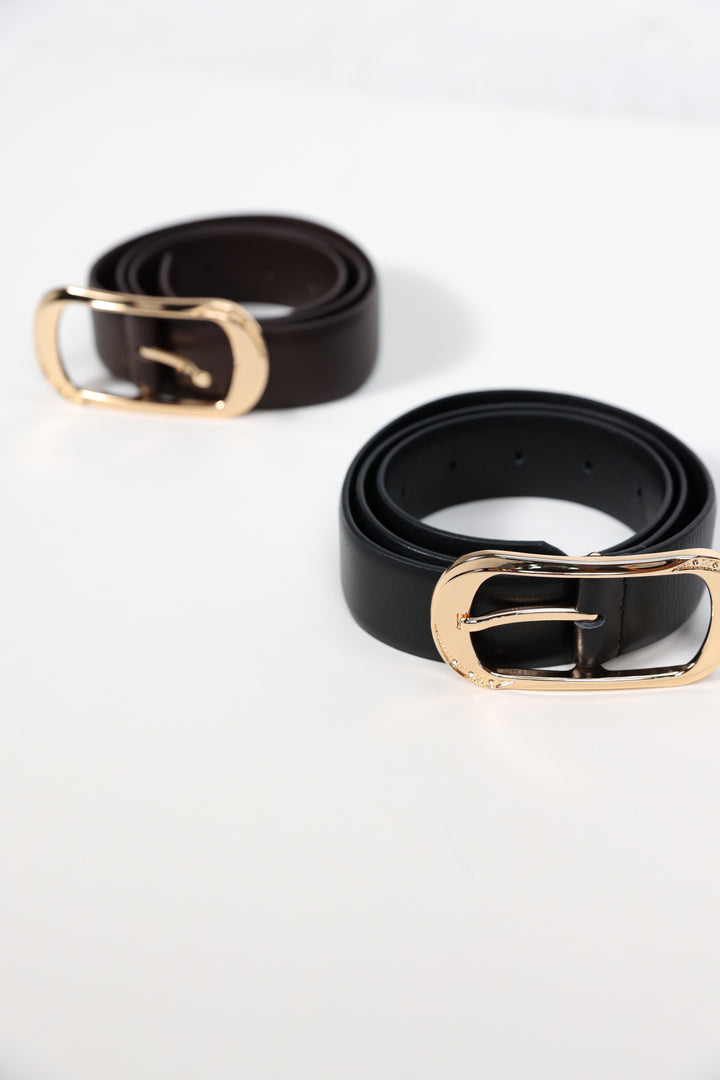 Black Leather Belt