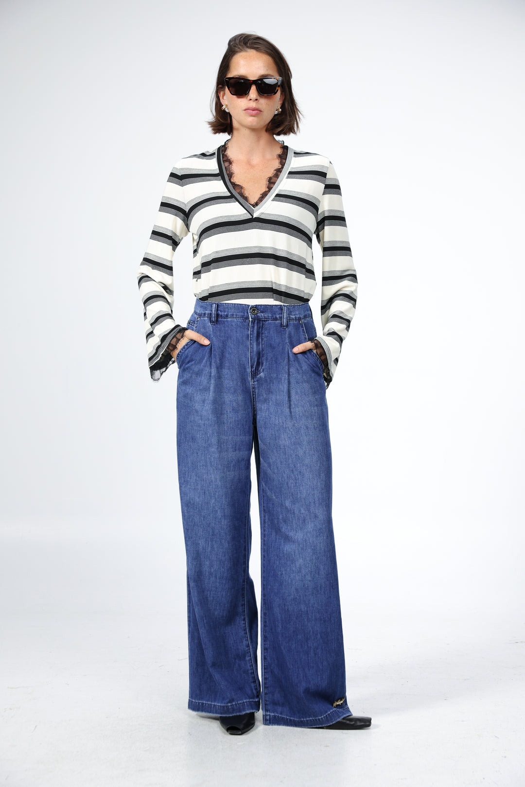 Mystery Black Striped Shirt