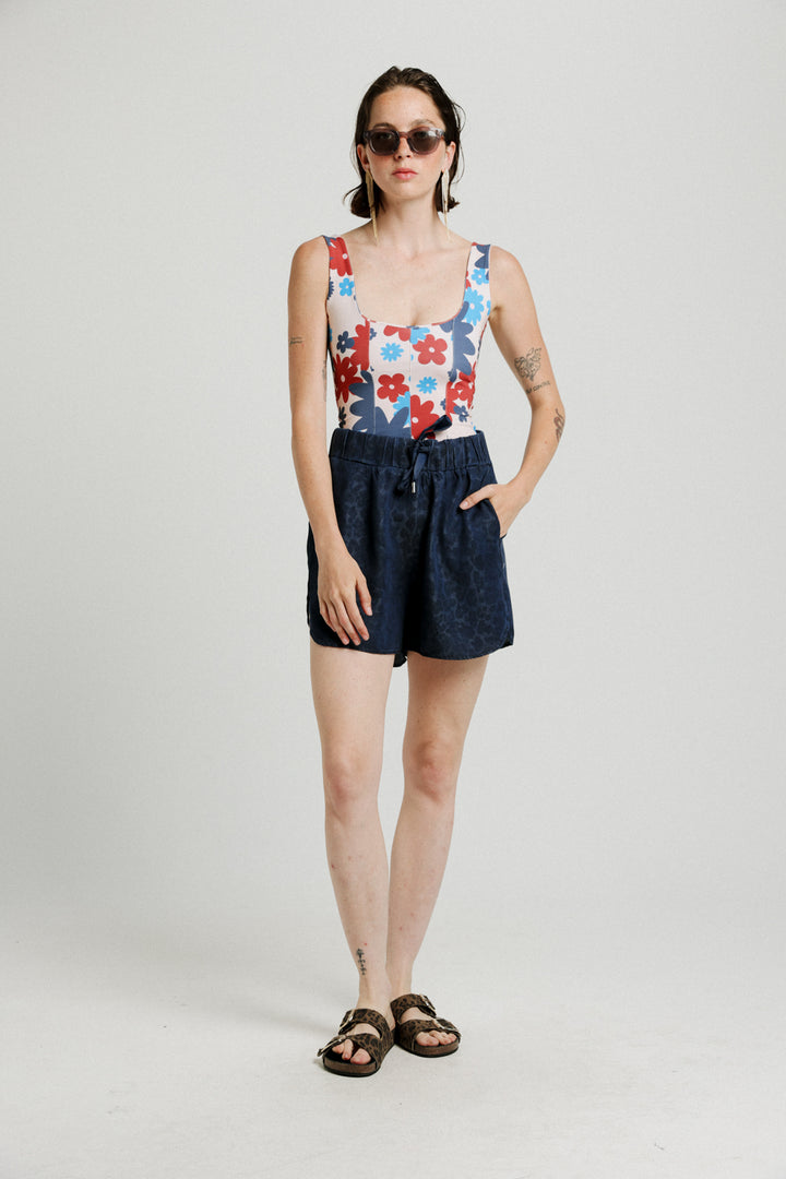 Corset Floral Tank