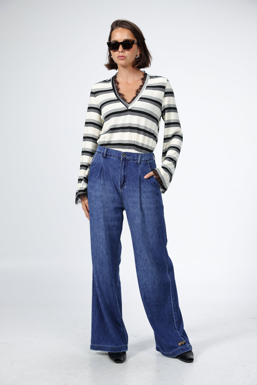 Mystery Black Striped Shirt