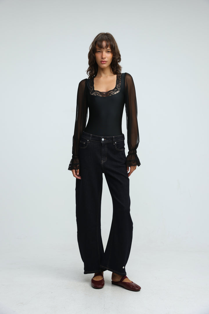 Phase Black Bodysuit