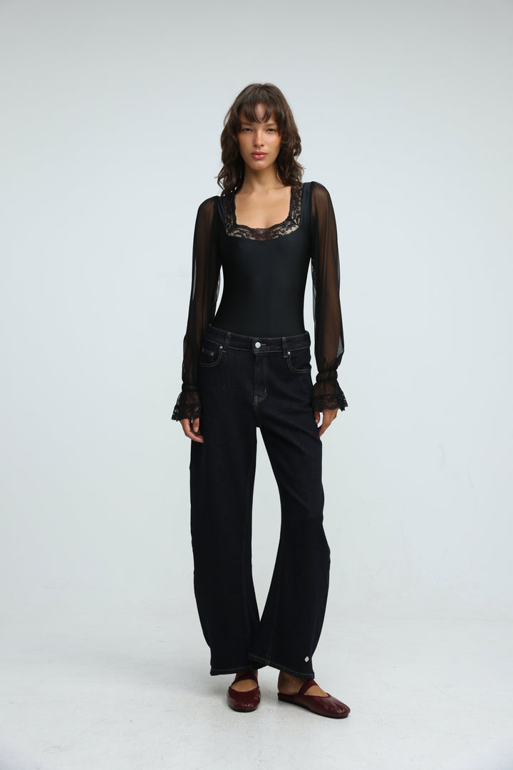 Phase Black Bodysuit
