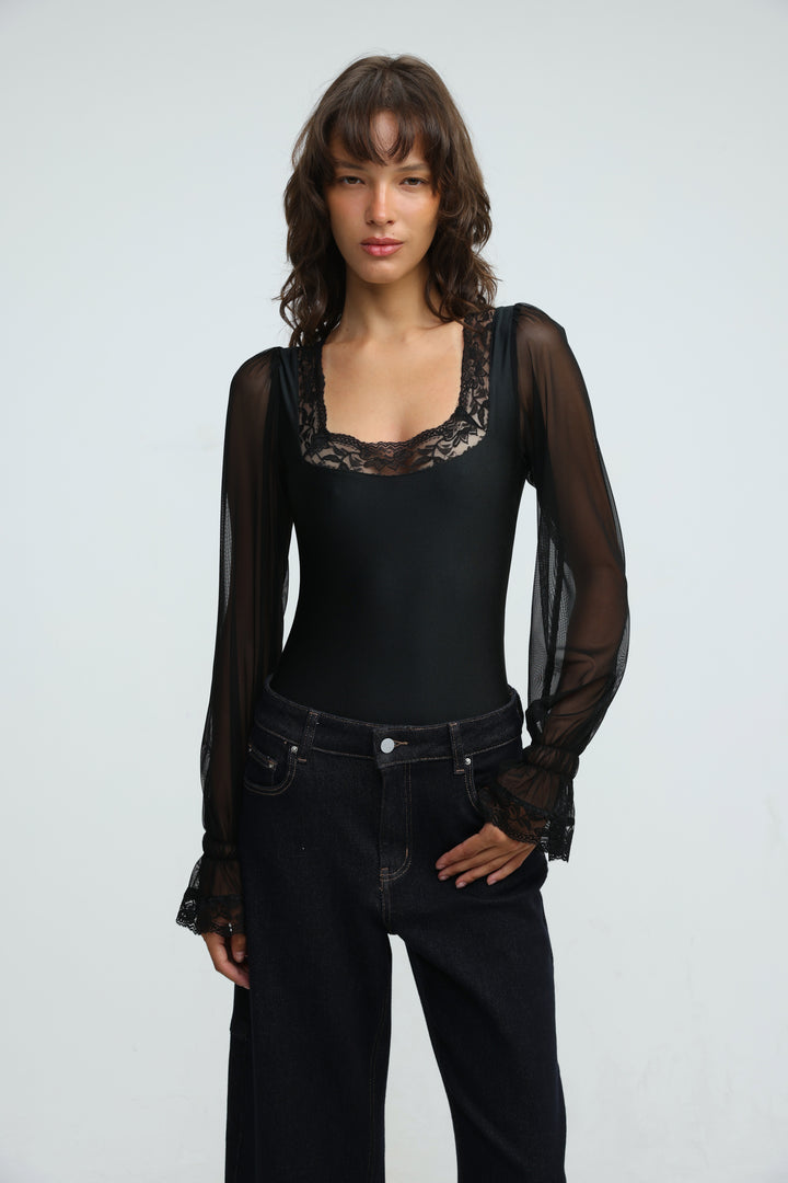 Phase Black Bodysuit