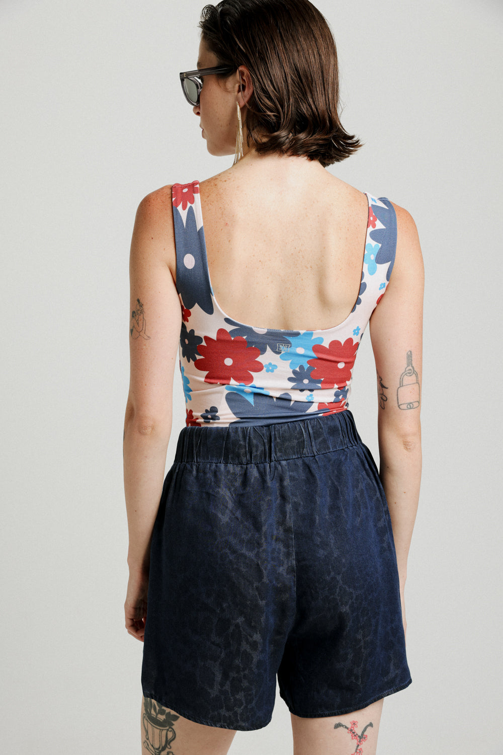 Corset Floral Tank