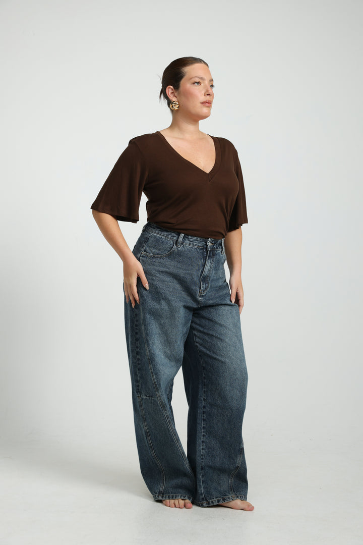 Clean25 White V T-Shirt