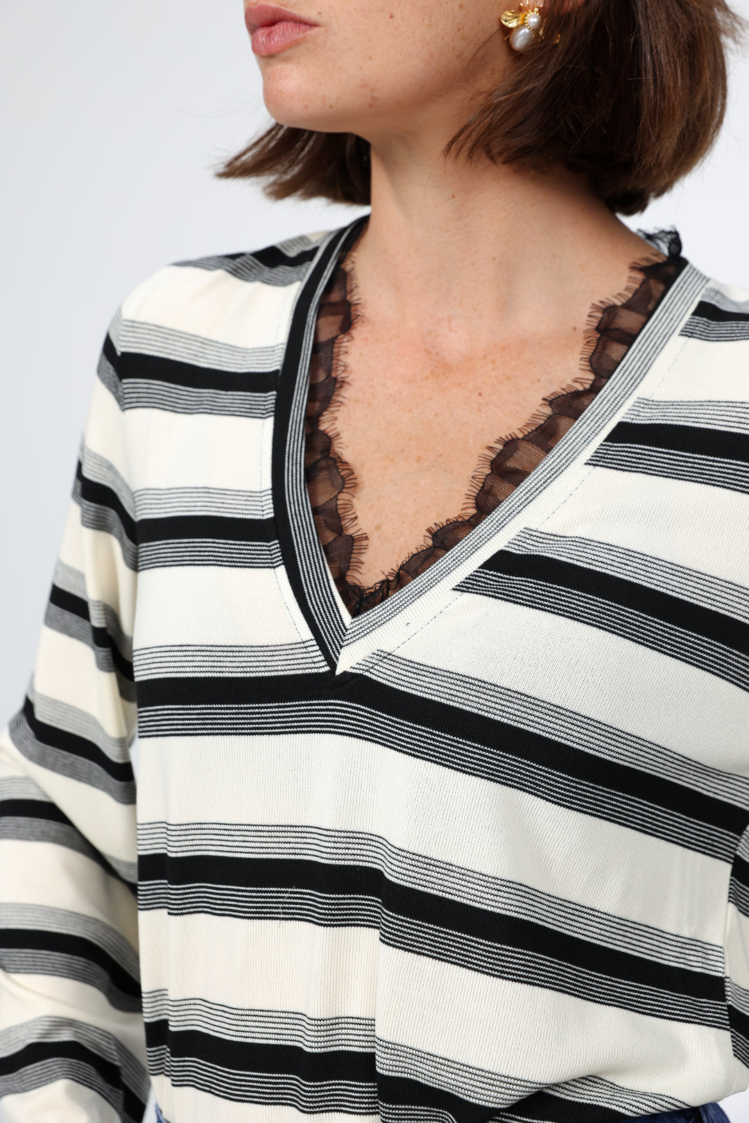 Mystery Black Striped Shirt