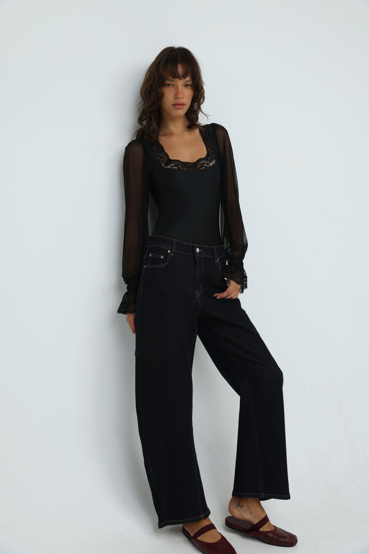 Phase Black Bodysuit