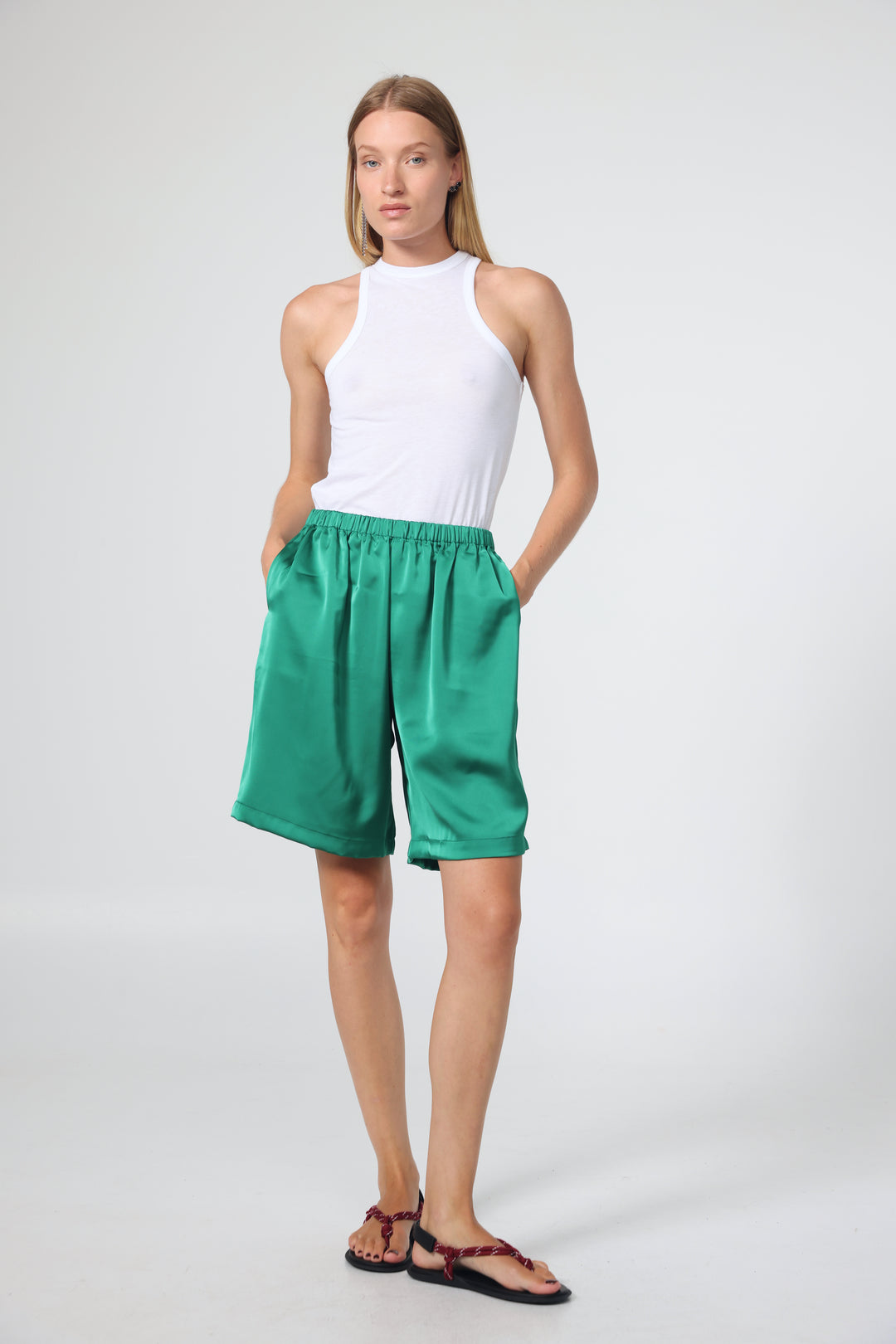 Flow Green Bermuda Shorts